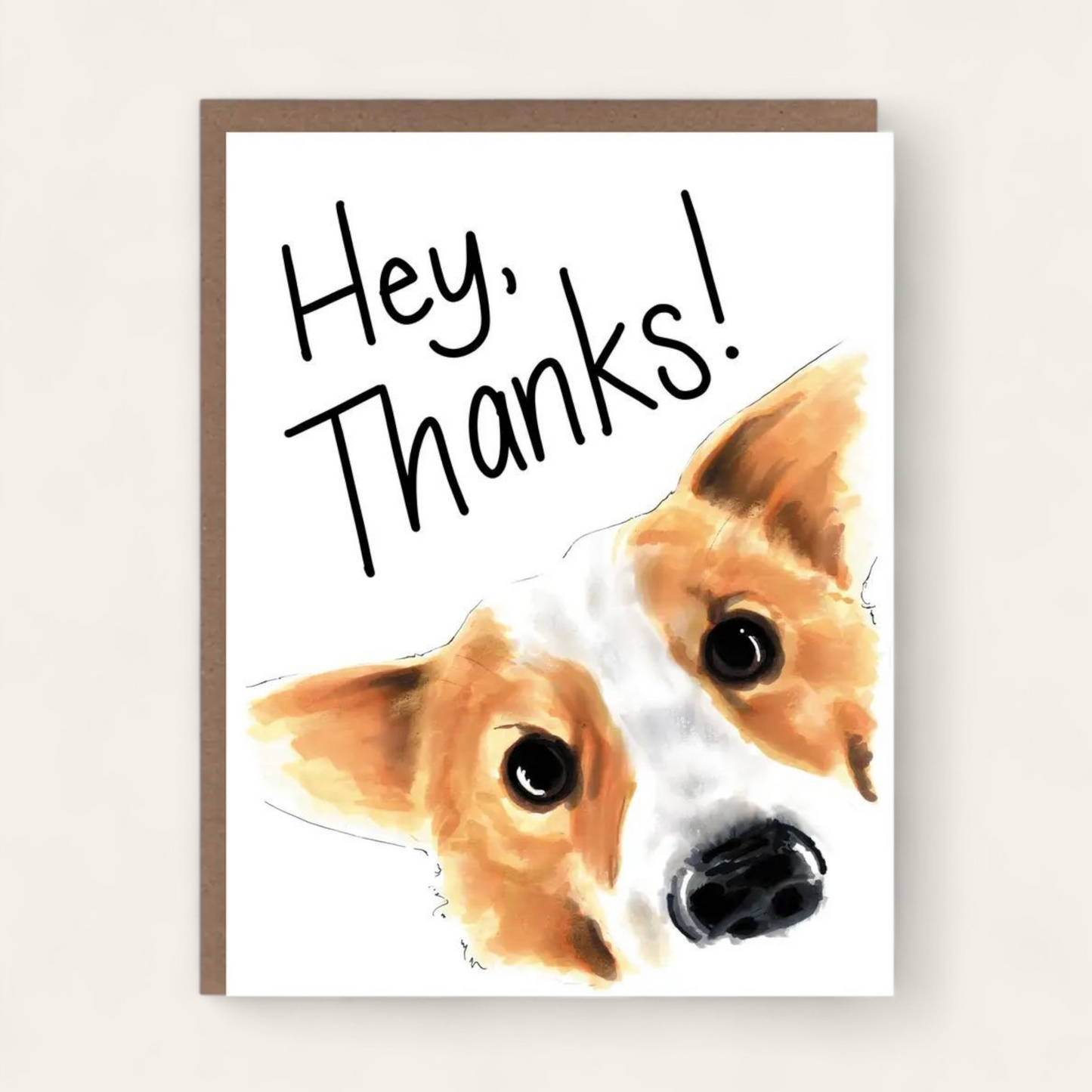 Hey, Thanks! Corgi Card