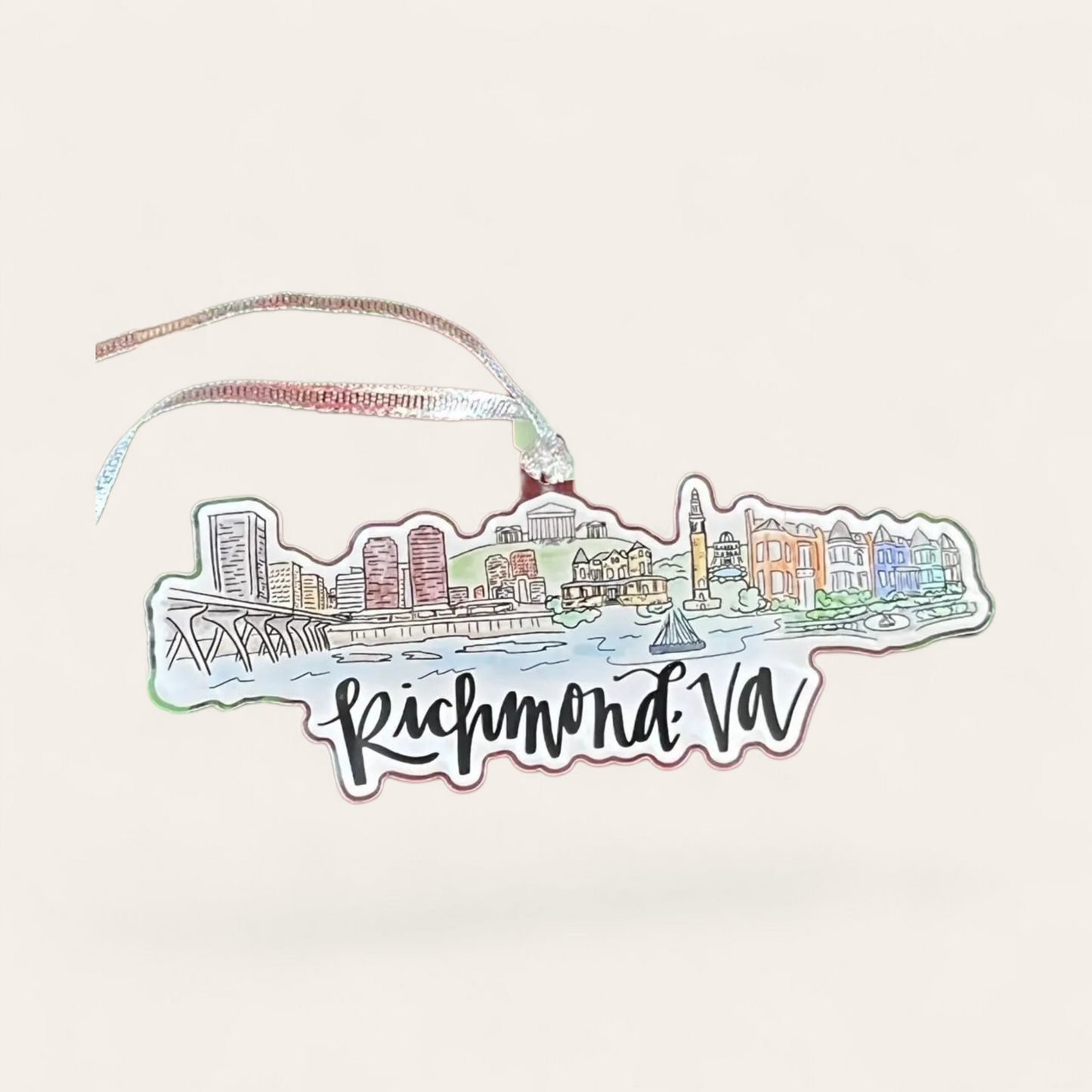 Richmond, VA Acrylic Skyline Ornament