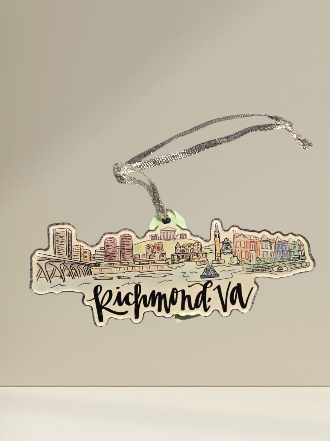Richmond Acrylic Skyline Ornaments