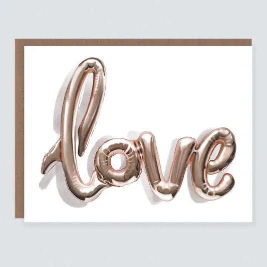 Love Balloon Greeting Card