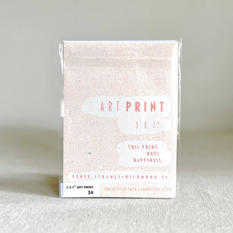 Moon Over Richmond Train Bridge 5x7" Art Print