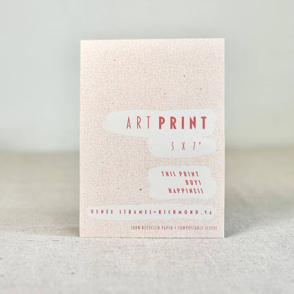 Criss Cross Over the James 5x7" Art Print: Blue / Matte / Individual