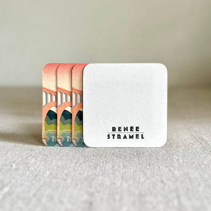 Richmond, VA Paper Coaster Set - Set of 4 Coasters