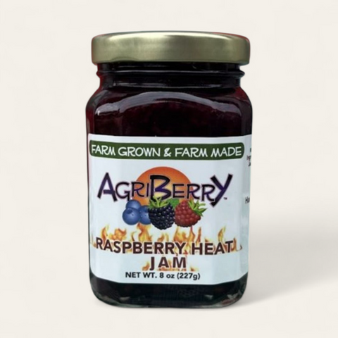 Agriberry Raspberry Heat Jam, 8oz Jar