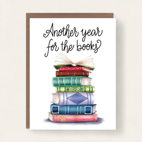 Another Year for the Books Greeting Card