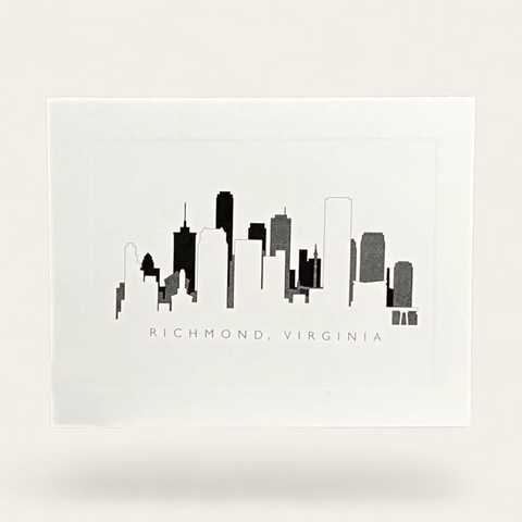 Richmond, VA Skyline Note Cards Set of 10