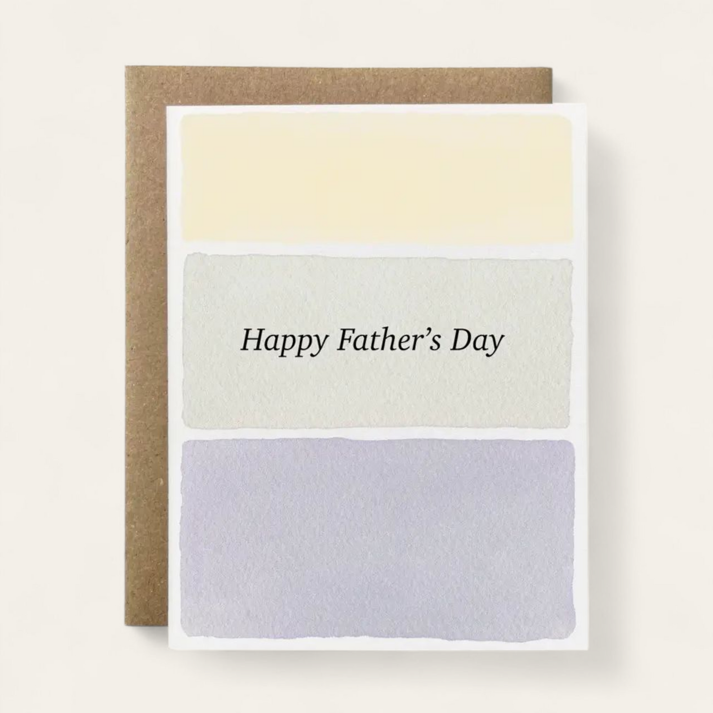 100% Recycled Natural Dye Father's Day Card - Vert. Stripes