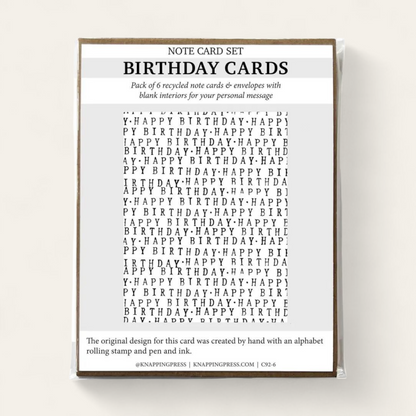 Minimalist Birthday Card Set (6)