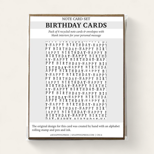 Minimalist Birthday Card Set (6)