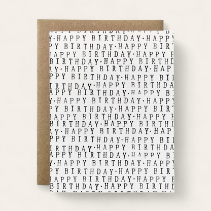 Minimalist Birthday Card Set (6)