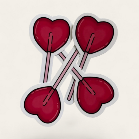 Heart Lollipop Sticker