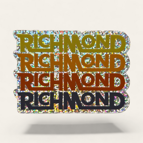 Richmond 4-Up Glitter Sticker