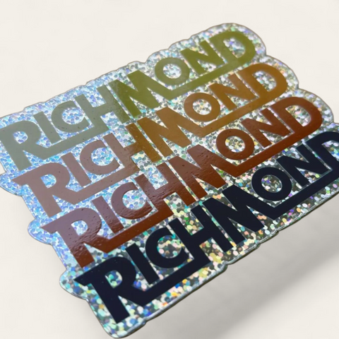 Richmond 4-Up Glitter Sticker