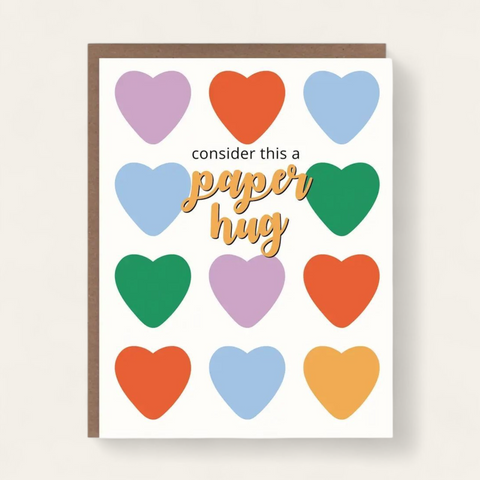 Paper Hug Encouragement Card