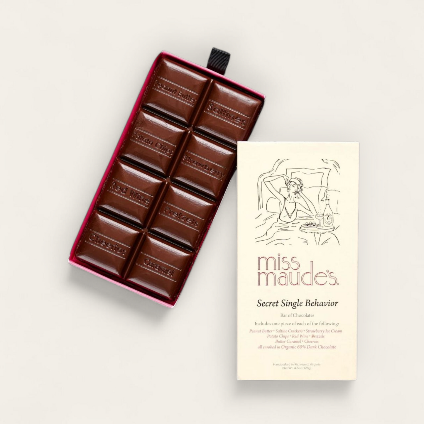 Miss Maude's Five Chocolate Bar Gift Box DarkChocolate