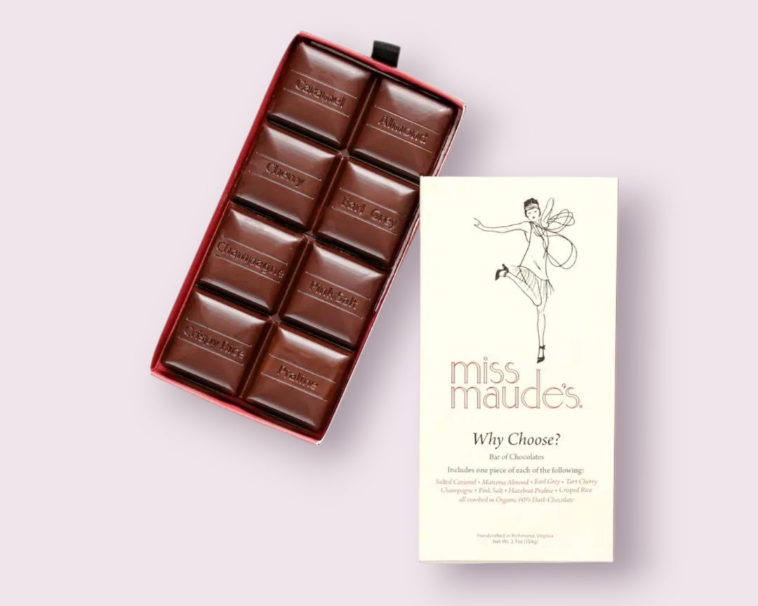 Miss Maude's Five Chocolate Bar Gift Box DarkChocolate