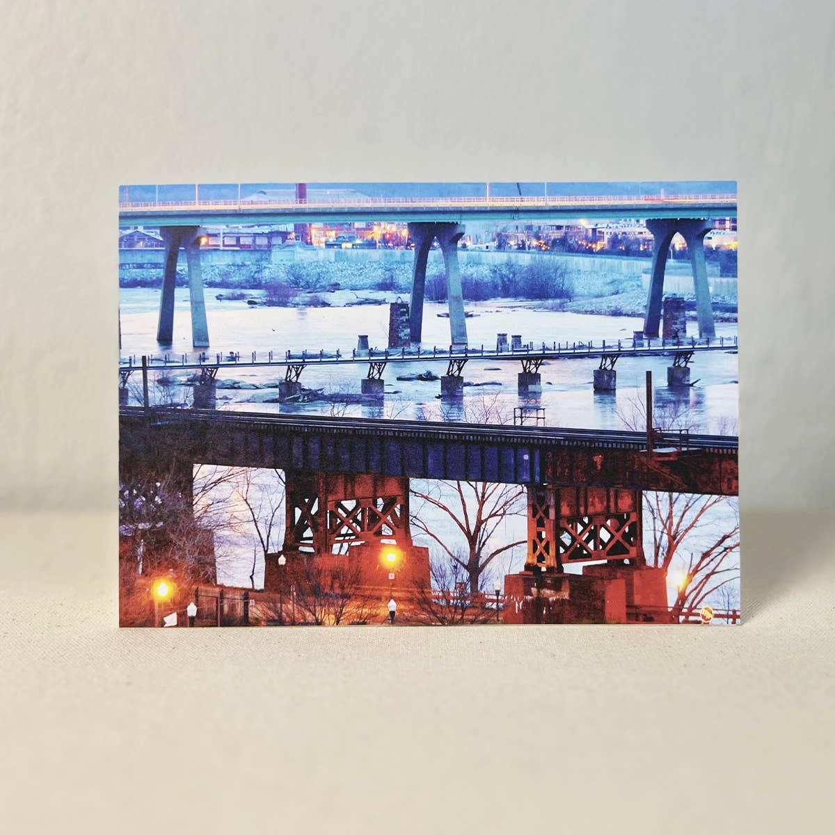 Criss Cross Over the James 8 x 10" Art Print: Blue / Matte / Individual