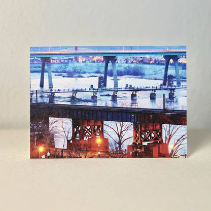 Criss Cross Over the James 8 x 10" Art Print: Blue / Matte / Individual