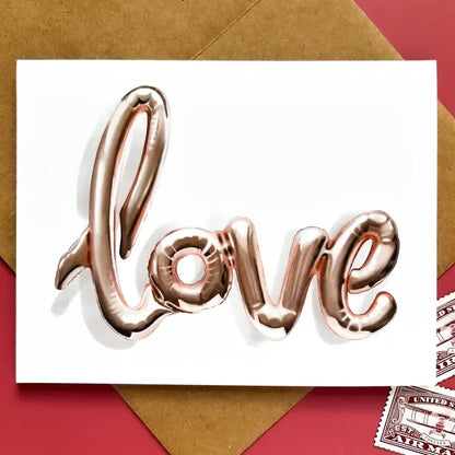 Love Balloon Greeting Card