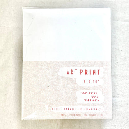 Criss Cross Over the James 8 x 10" Art Print: Blue / Matte / Individual