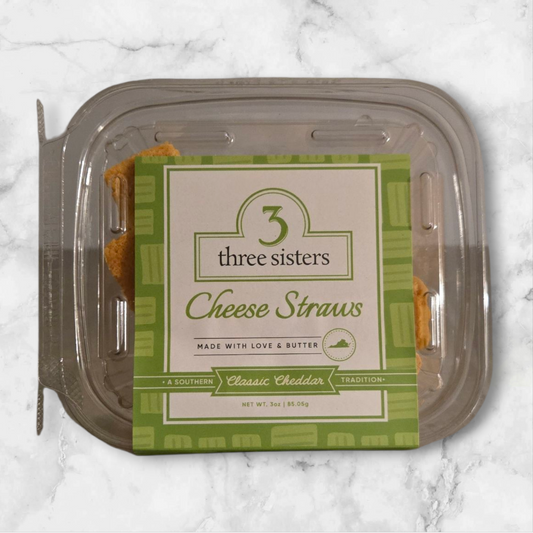 3 Sisters Cheese Straws 3oz Clam Shell
