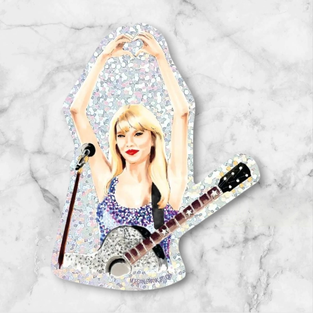 Taylor Glitter Sticker