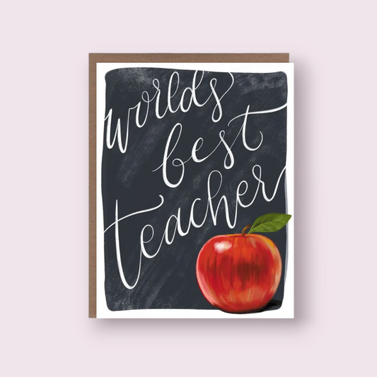 World's Best Teacher Greeting Card