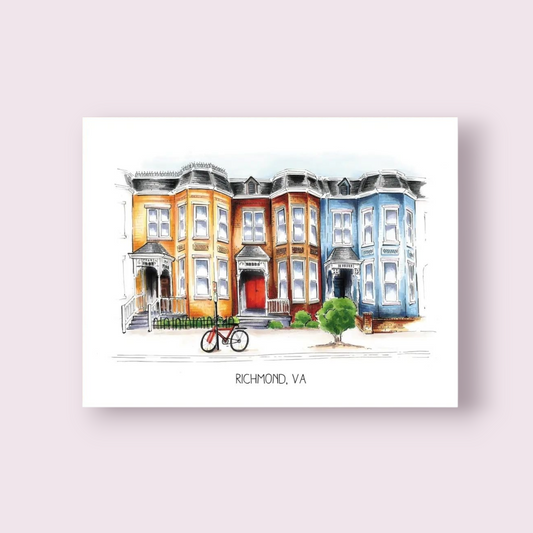 Richmond Row House GreetingCard