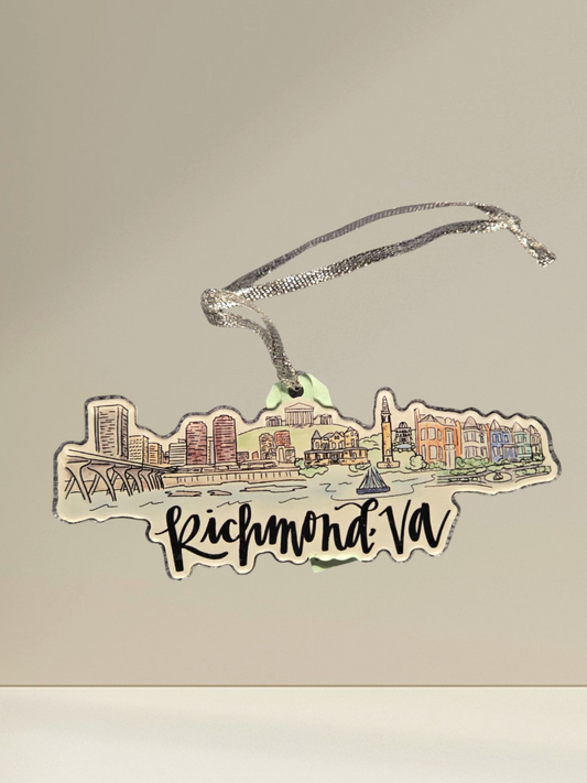 Richmond Acrylic Skyline Ornaments