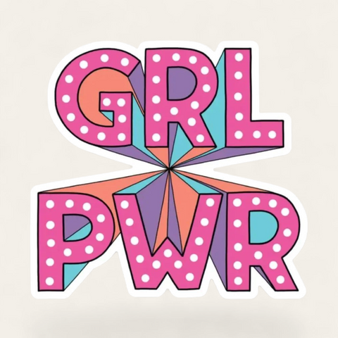 GRL PWR Sticker