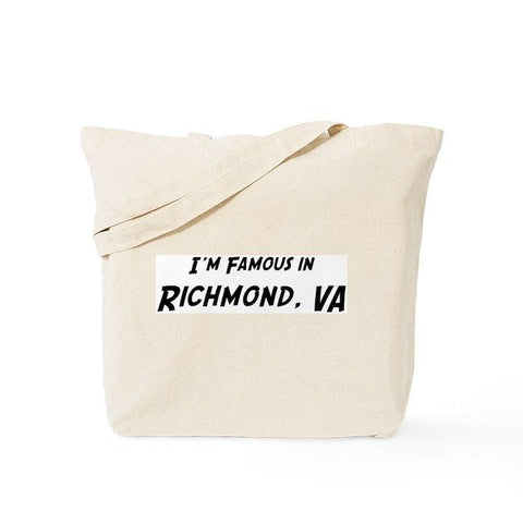 I'm Famous in Richmond, VA Tote Bag (Large)