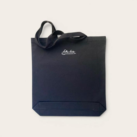 Tote Bag - Virginia Bluebells (Black Book Bag)