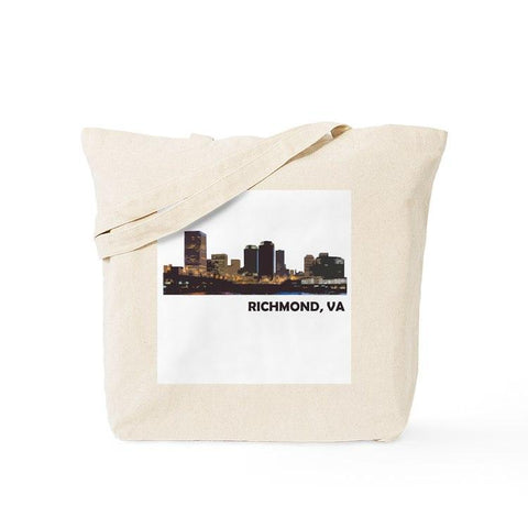Richmond, VA Skyline Canvas Tote (Large)