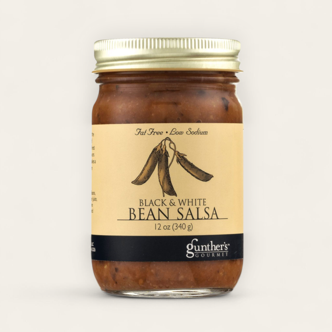 Gunther's Gourmet's Black & White Bean Salsa 12 oz. Jar