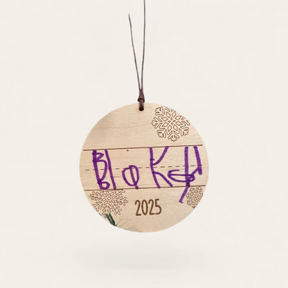 2025 Child Keepsake Christmas Ornament- Laser Engraved