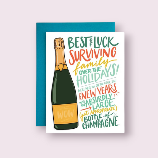 Surviving the Holidays Greeting Card