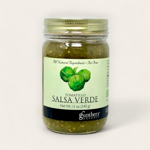 Gunther's Gourmet Tomatillo, Salsa Verde 12 oz. Jar
