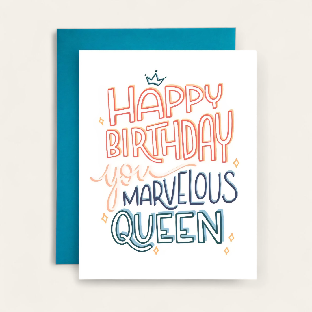 Marvelous Queen Birthday Card
