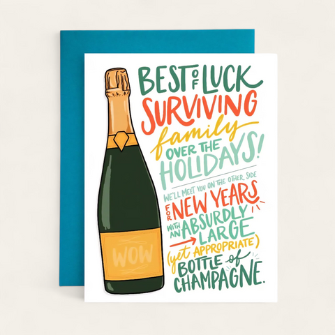 Surviving the Holidays Greeting Card