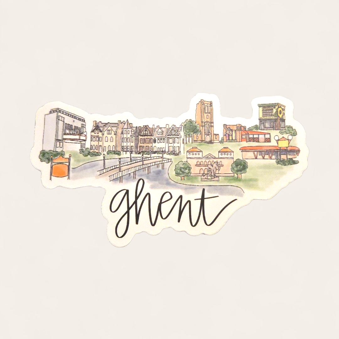Ghent (Norfolk, VA) Skyline sticker