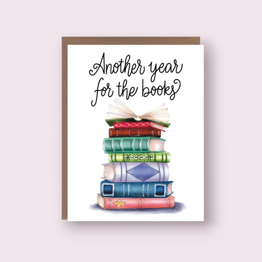 Another Year for the Books Greeting Card