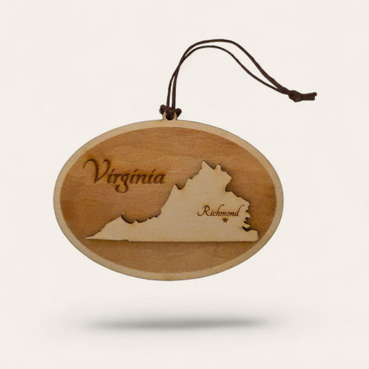 Richmond, Virginia Laser Engraved Ornament