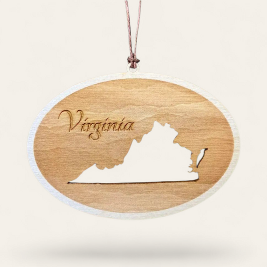 Virginia State Cut Out Ornament