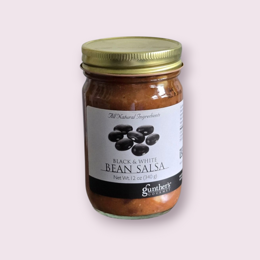 Gunther's Gourmet's Black & White Bean Salsa 12 oz. Jar