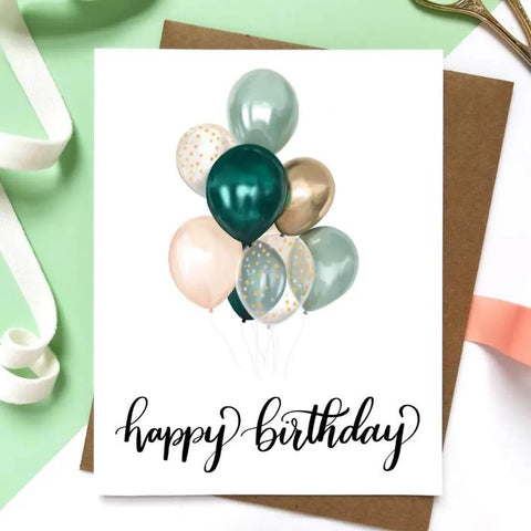 Balloon Birthday Card